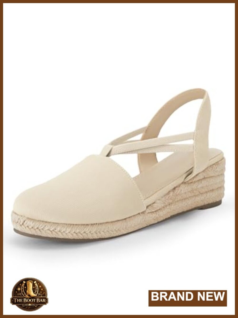 Women's Platform Wedge Espadrille Sandals Slingback Slip On Closed Toe Shoes